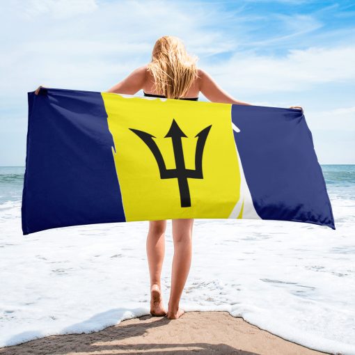 Barbados Flag Towel