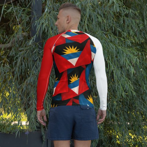 Antigua Flag Men's Rash Guard - Image 2