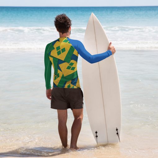 St. Vincent & Grenadines Men's Rash Guard - Image 2
