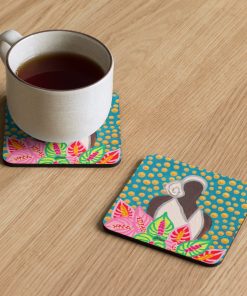 Market Lady 5 Cork-back coaster by Kristianne Buxo