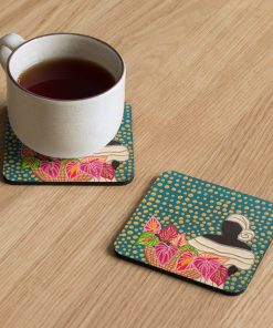 Alternative view of Market Lady 2 Cork-back coaster by Kristianne Buxo