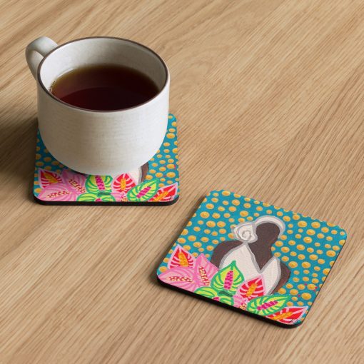 Market Lady 5 Cork-back coaster by Kristianne Buxo - Image 2