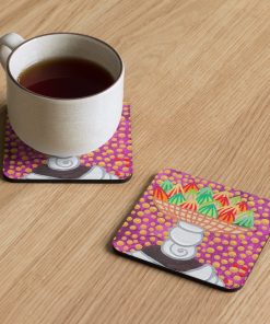 Alternative view of Market Lady 6 Cork-back coaster by Kristianne Buxo