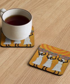 Market Lady 11 Cork-back coaster by Kristianne Buxo