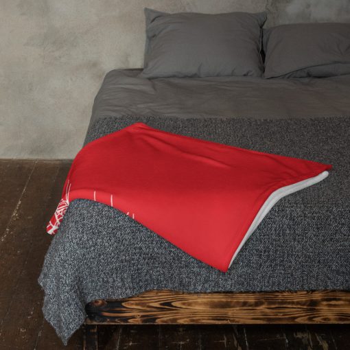Kristel Lake "Raft Up" Throw Blanket Red - Image 3