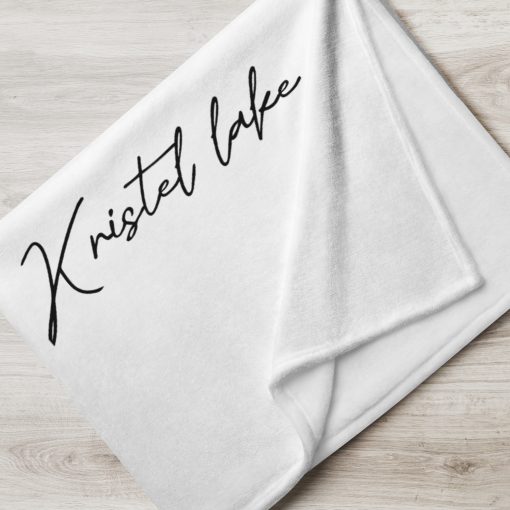 Kristel Lake "Raft Up" Throw Blanket White - Image 2