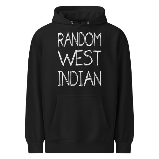 Random W.I. Unisex premium mid-weight hoodie (Black)
