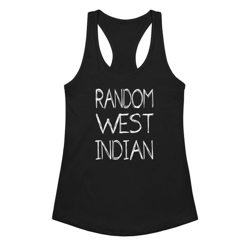 Random Women’s fitted racerback tank top black