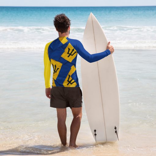 Barbados Men's Rash Guard - Image 3