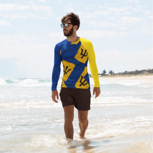 Barbados Men's Rash Guard - Image 2