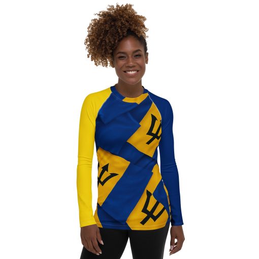 Barbados Women's Rash Guard - Image 4