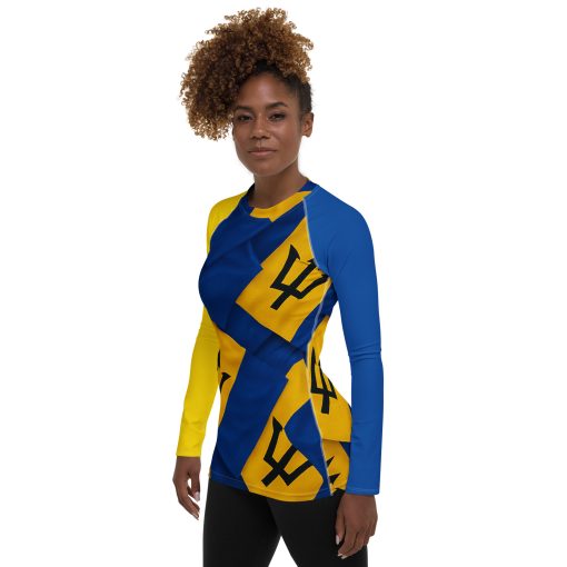 Barbados Women's Rash Guard - Image 2