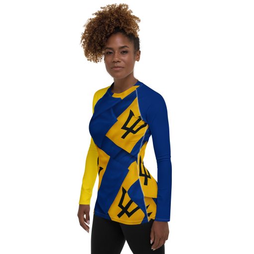 Barbados Women's Rash Guard - Image 6