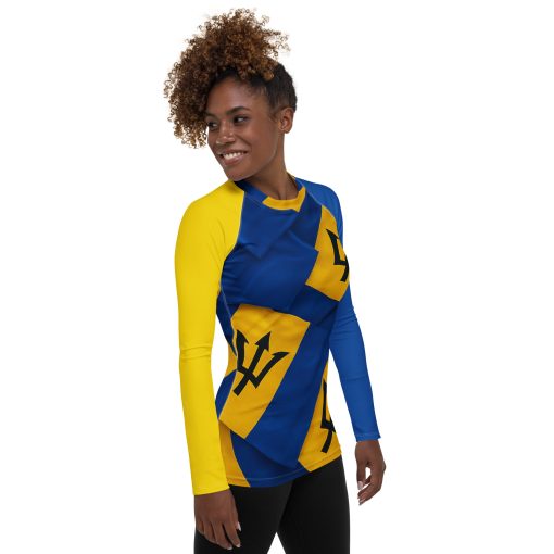 Barbados Women's Rash Guard - Image 3