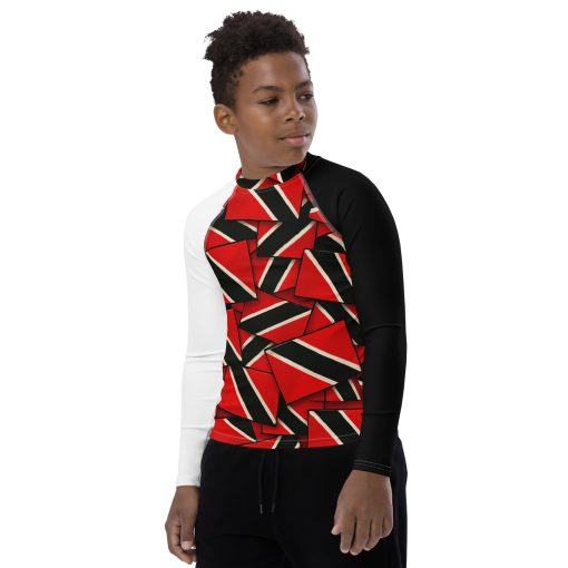 Trinidad Flag Youth Rash Guard - Image 3