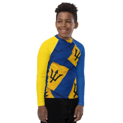 Barbados Youth Rash Guard - Image 3