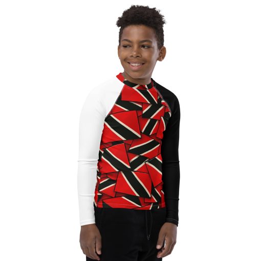 Trinidad Flag Youth Rash Guard - Image 4