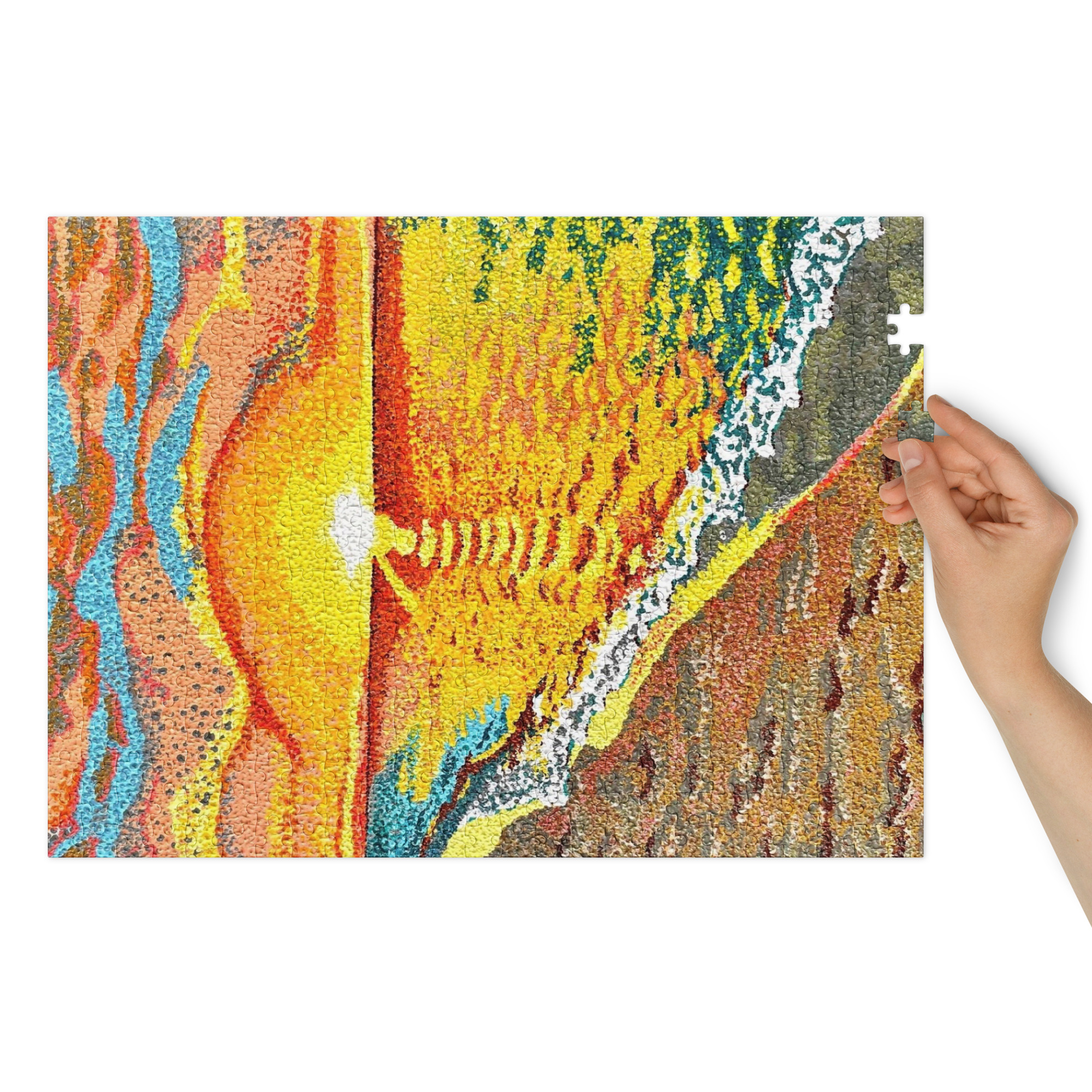 Flow By Kristianne Buxo Jigsaw Puzzle With Tin