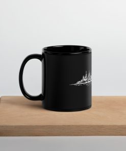 Alternative view of Raft Up By Kristel Lake Black Glossy Mug