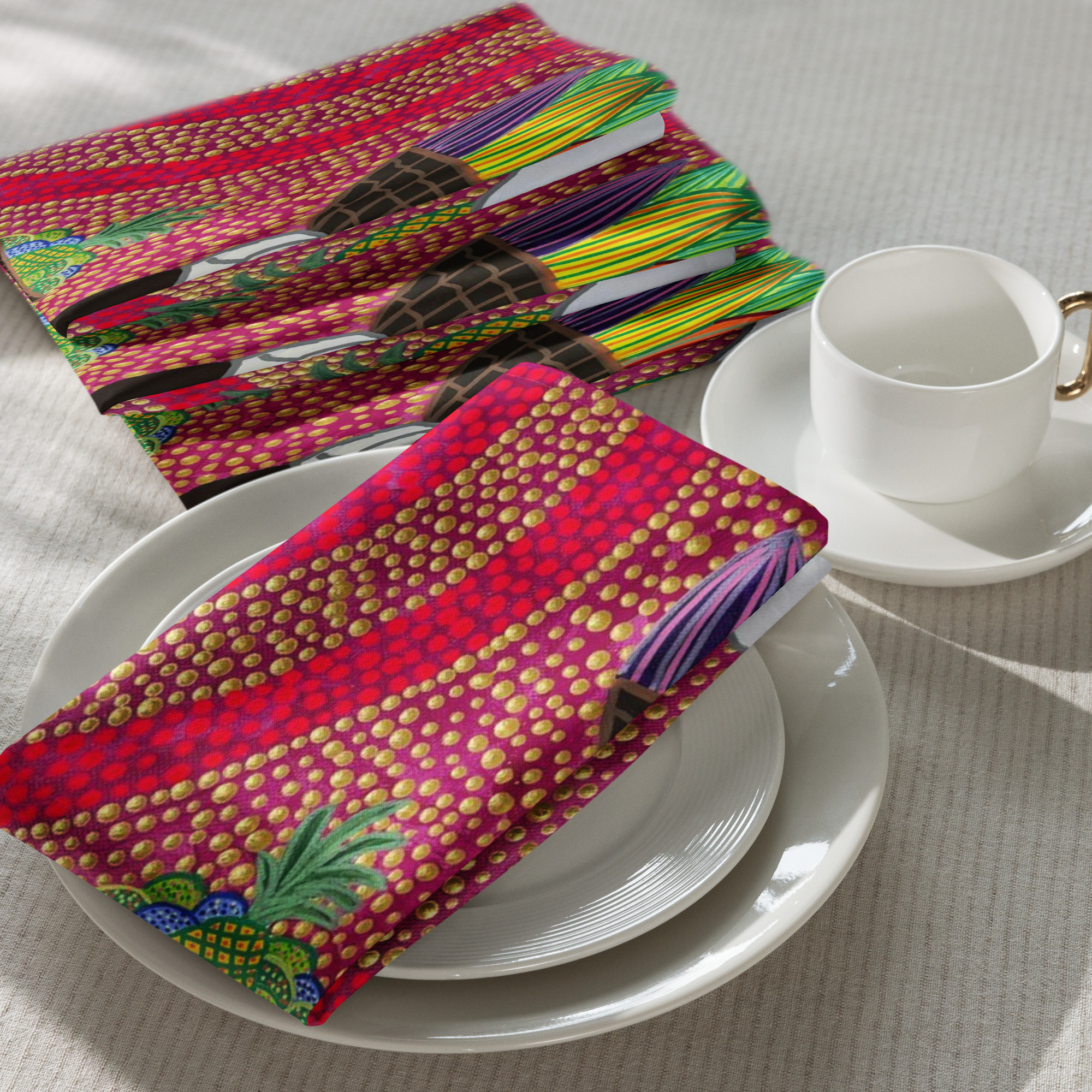 Market Lady 12 by Kristianne Buxo cloth napkin set