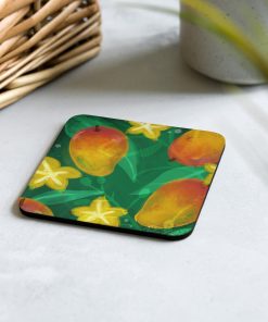 Mango by Gihan Batihk Cork-back coaster