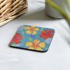 Hibiscus by Gihan Batihk Cork-back coaster