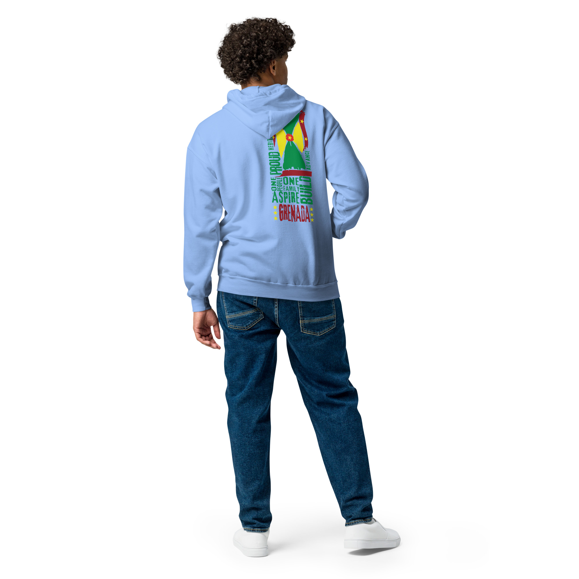 Grenada Independence Unisex heavy blend zip hoodie - Image 3
