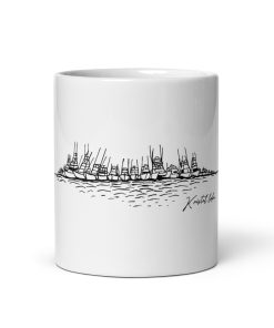 Raft Up By Kristel Lake White glossy mug