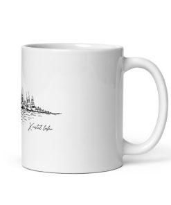 Alternative view of Raft Up By Kristel Lake White glossy mug