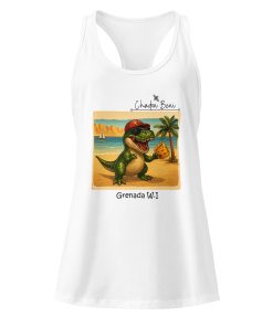 Chadon Beni Dinosaur Women’s Fitted Racerback Tank Top