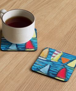Regatta By Lisa Herrera Cork-back coaster